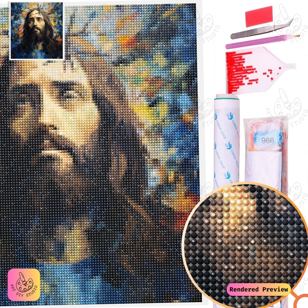 Artdiystudio Crown Of Devotion Diy Diamond Painting Kit A Tribute To Sacred Strength 5