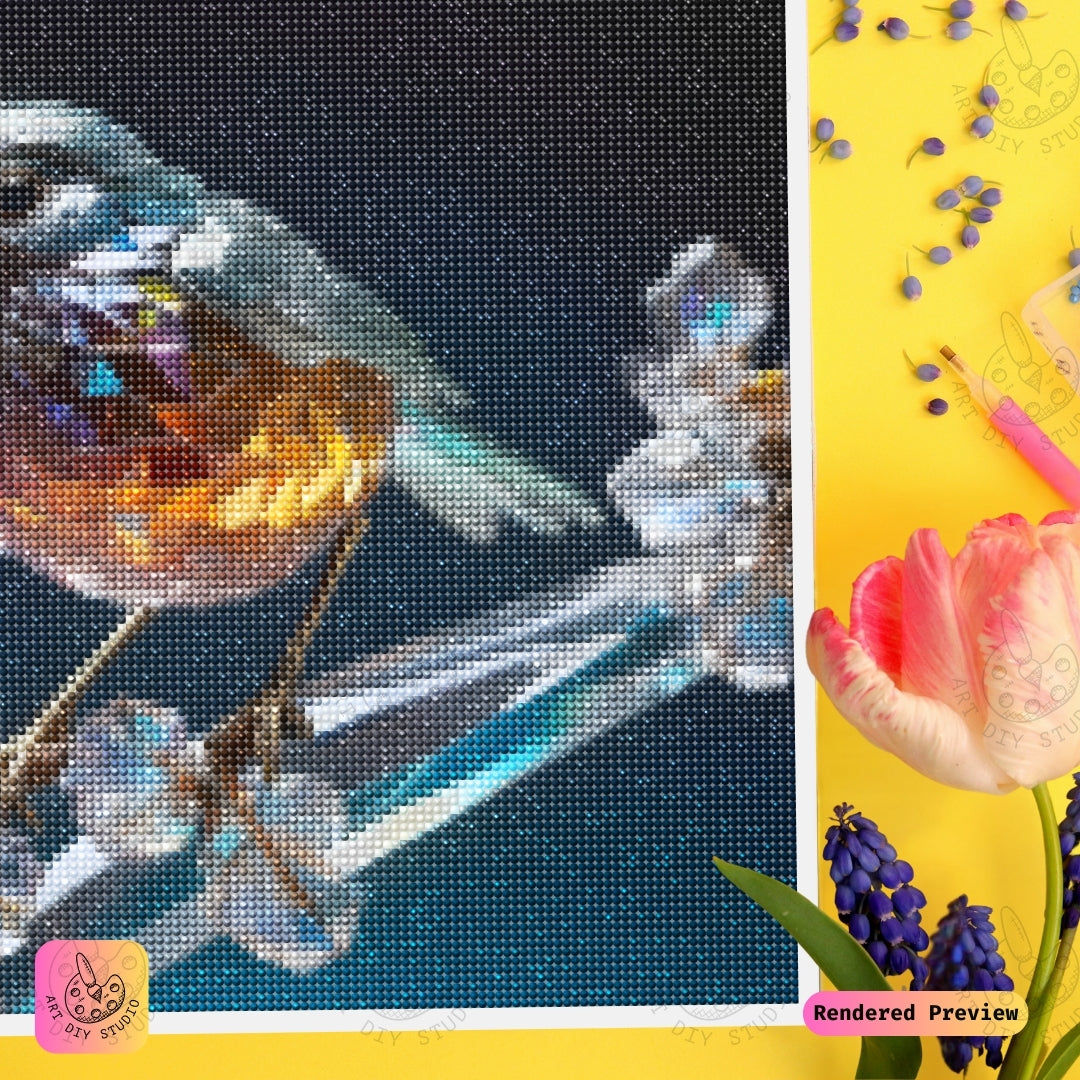 Artdiystudio Crystal Bird On Branch Diy Diamond Painting Kit A Radiant Masterpiece Of Light And Elegance 4
