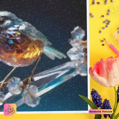 Artdiystudio Crystal Bird On Branch Diy Diamond Painting Kit A Radiant Masterpiece Of Light And Elegance 4