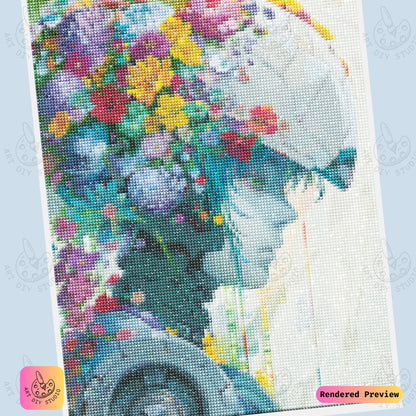 Artdiystudio Cyber Bloom Harmony Diy Diamond Painting Kit A Futuristic Floral Masterpiece 6