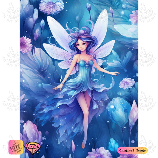 Artdiystudio Dancing With The Moonlight Fairy Diy Diamond Painting Kit A Dreamy Journey Into Fantasy