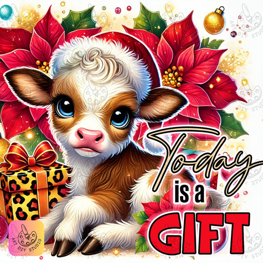 DIY Calf Christmas Diamond Painting Kit Product Image Artdiystudio.com