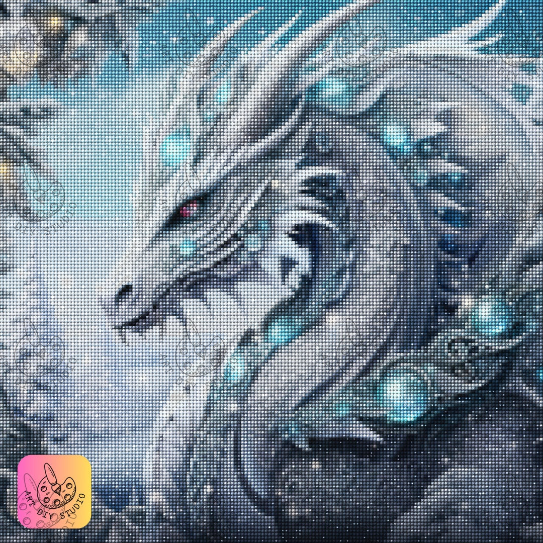 DIY Dragon Diamond Painting Kit Product Image Artdiystudio.com