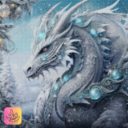 DIY Dragon Diamond Painting Kit Product Image Artdiystudio.com