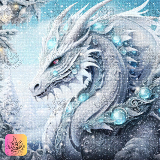DIY Dragon Diamond Painting Kit Product Image Artdiystudio.com