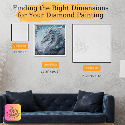 DIY Dragon Diamond Painting Kit Product Image Artdiystudio.com