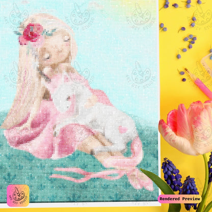 Artdiystudio Dreamy Unicorn Embrace Diy Diamond Painting Kit A Sweet Touch Of Whimsy 3