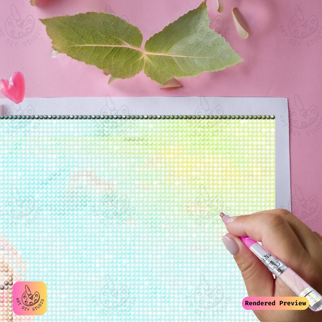 Artdiystudio Dreamy Unicorn Embrace Diy Diamond Painting Kit A Sweet Touch Of Whimsy 4