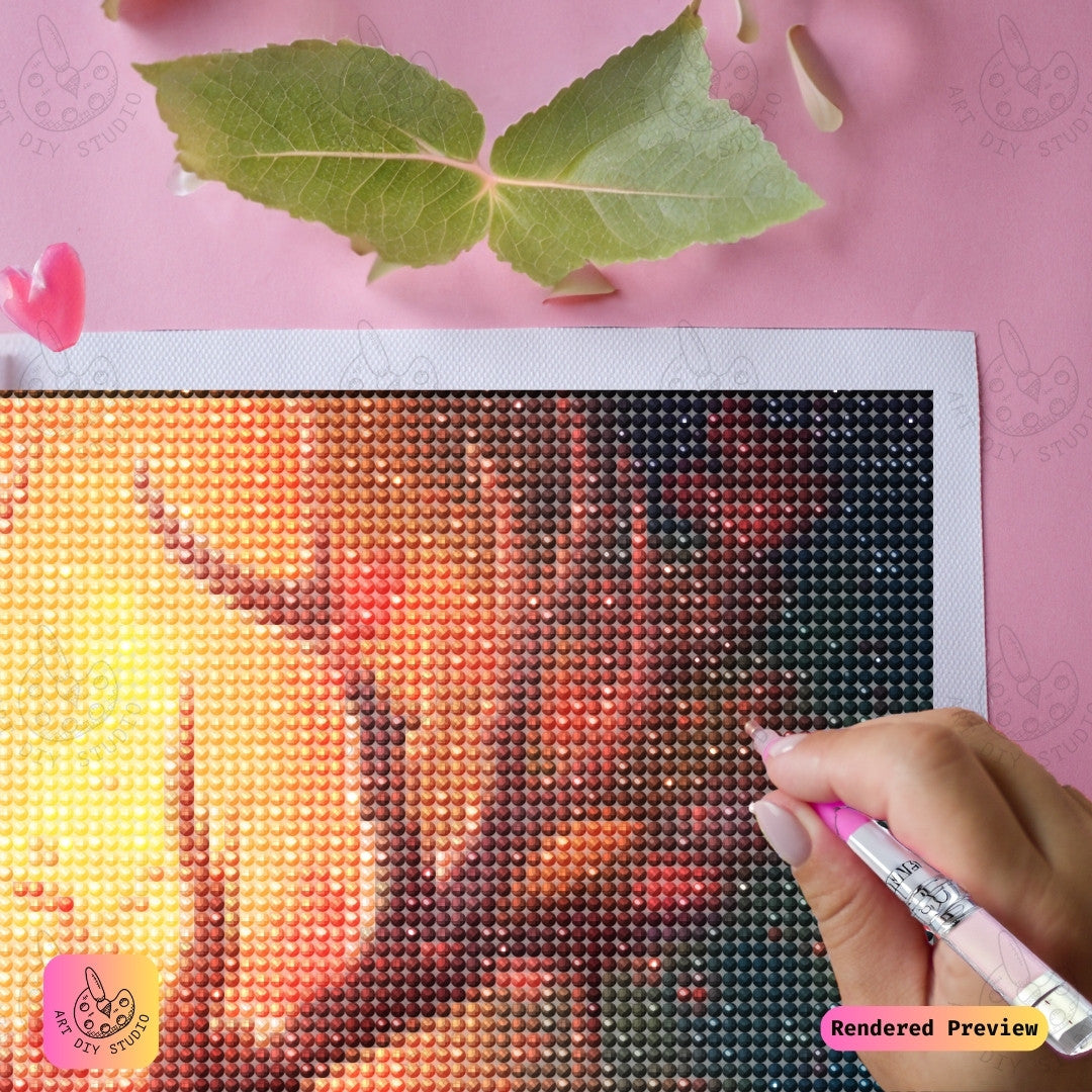 Artdiystudio Emberlight Stag Diy Diamond Painting Kit A Journey Into The Heart Of The Enchanted Forest 3
