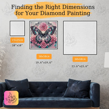 Artdiystudio Enchanted Butterfly Bliss Diamond Painting Kit A Whimsical Elegant Craft Product Image 2