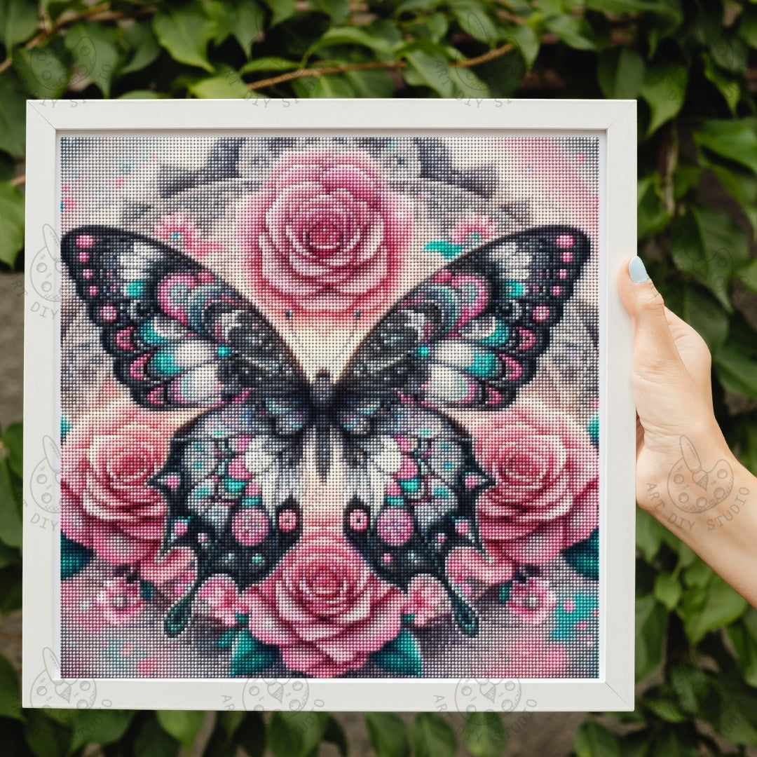 Artdiystudio Enchanted Butterfly Bliss Diamond Painting Kit A Whimsical Elegant Craft Product Image 3