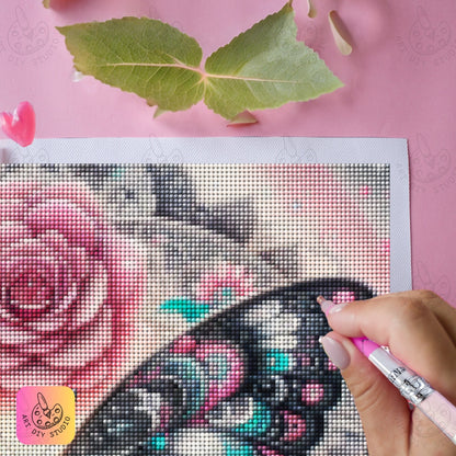 Artdiystudio Enchanted Butterfly Bliss Diamond Painting Kit A Whimsical Elegant Craft Product Image 6