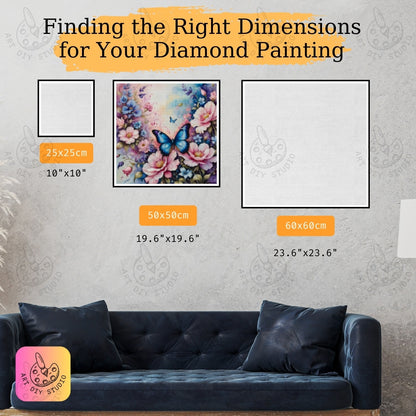 Artdiystudio Enchanted Butterfly Blossom Diy Diamond Painting Kit Natures Beauty In Every Gem Product Image 2