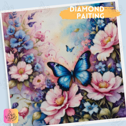 Artdiystudio Enchanted Butterfly Blossom Diy Diamond Painting Kit Natures Beauty In Every Gem Product Image 5
