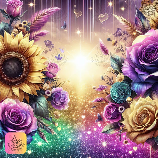 Artdiystudio Enchanted Garden Glow Diy Diamond Painting Kit Step Into A Floral Fantasy 8