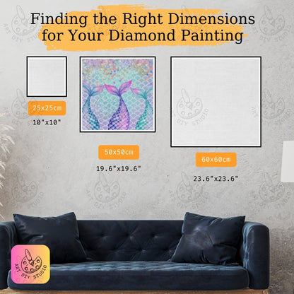 Artdiystudio Enchanted Mermaid Tails Mystical Diamond Painting Kit For Fantasy Lovers Product Image 2