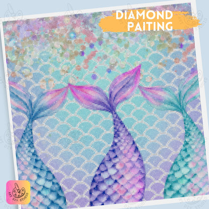 Artdiystudio Enchanted Mermaid Tails Mystical Diamond Painting Kit For Fantasy Lovers Product Image 5