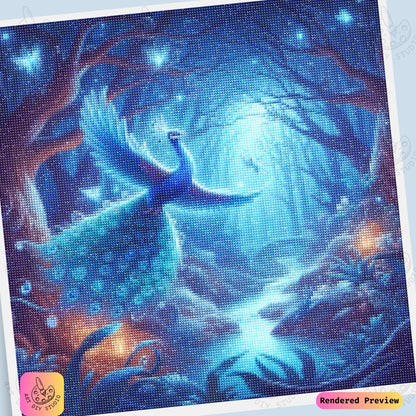 Artdiystudio Enchanted Peacock Flight Diy Diamond Painting Kit A Journey Into A Magical World