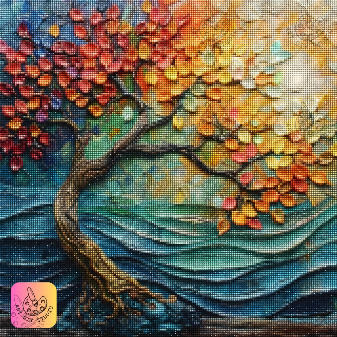 Artdiystudio Eternal Fall Whisper Diamond Painting Kit A Tranquil Nature Masterpiece