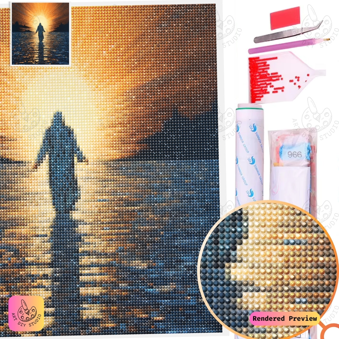 Artdiystudio Eternal Light Path Diy Diamond Painting Kit A Journey Of Radiant Faith 5