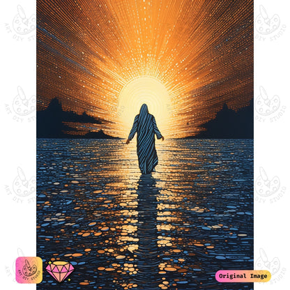 Artdiystudio Eternal Light Path Diy Diamond Painting Kit A Journey Of Radiant Faith