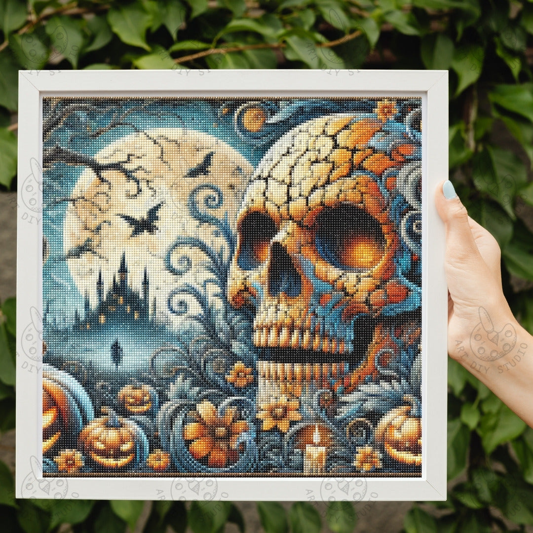 Artdiystudio Eternal Midnight Skull Diy Diamond Painting Kit Embrace The Darkness 2