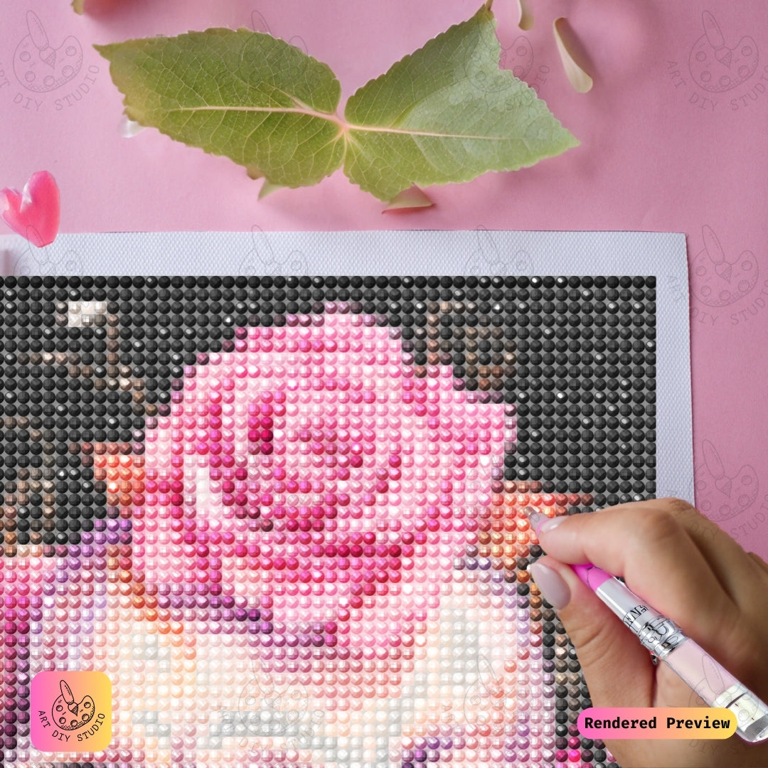 Artdiystudio Eternal Rose Skulls Diy Diamond Painting Kit A Tender Embrace Of Love And Beauty 4