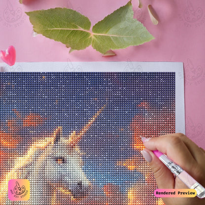 Artdiystudio Ethereal Unicorns Glow Diy Diamond Painting Kit A Magical Fantasy Craft 4
