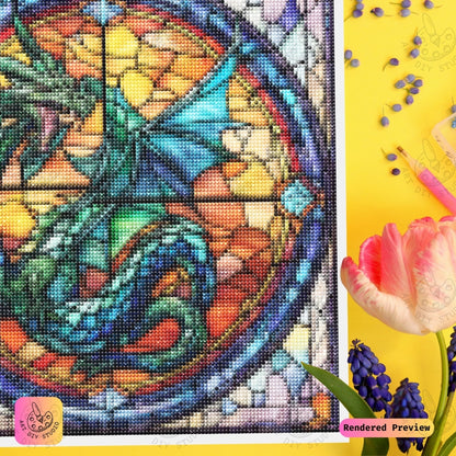 Artdiystudio Ethereal Winged Majesty Diy Diamond Painting Kit Luminous Fantasy Art 3