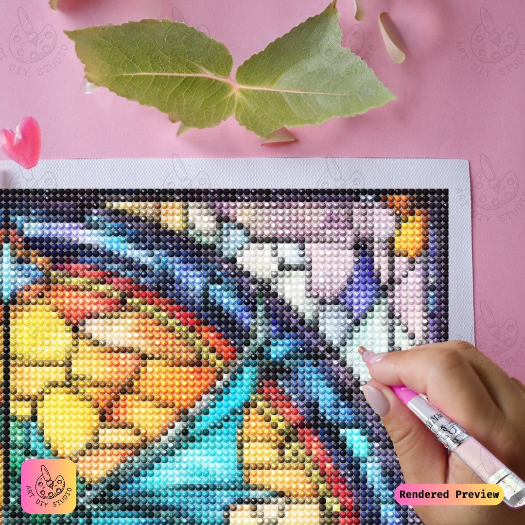 Artdiystudio Ethereal Winged Majesty Diy Diamond Painting Kit Luminous Fantasy Art 4