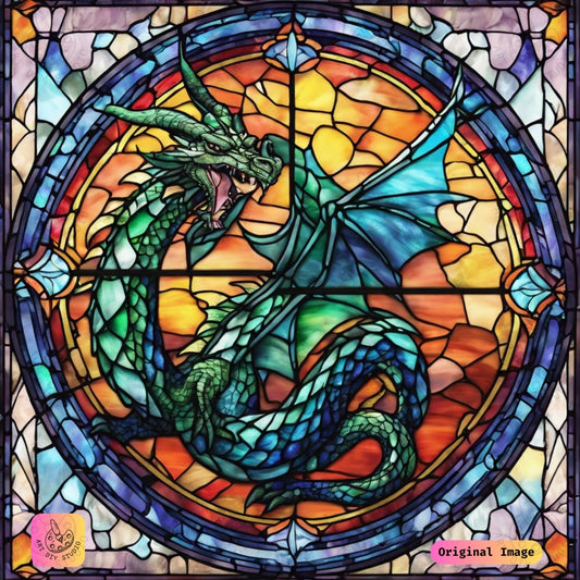 Artdiystudio Ethereal Winged Majesty Diy Diamond Painting Kit Luminous Fantasy Art