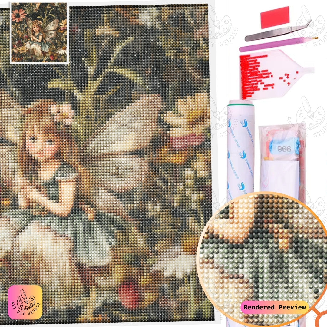 Artdiystudio Fairy Garden Whispers Diy Diamond Painting Kit A Magical Escape Into Nature 5