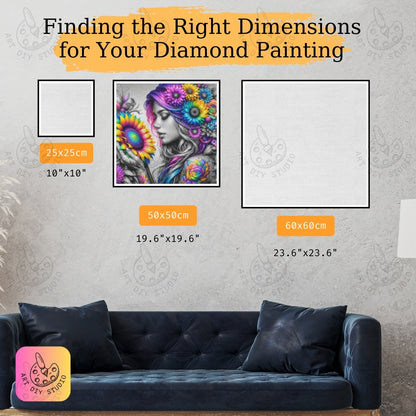 Artdiystudio Fantastical Flower Dreamscape Diy Diamond Painting Kit Enter A Vivid Wonderland