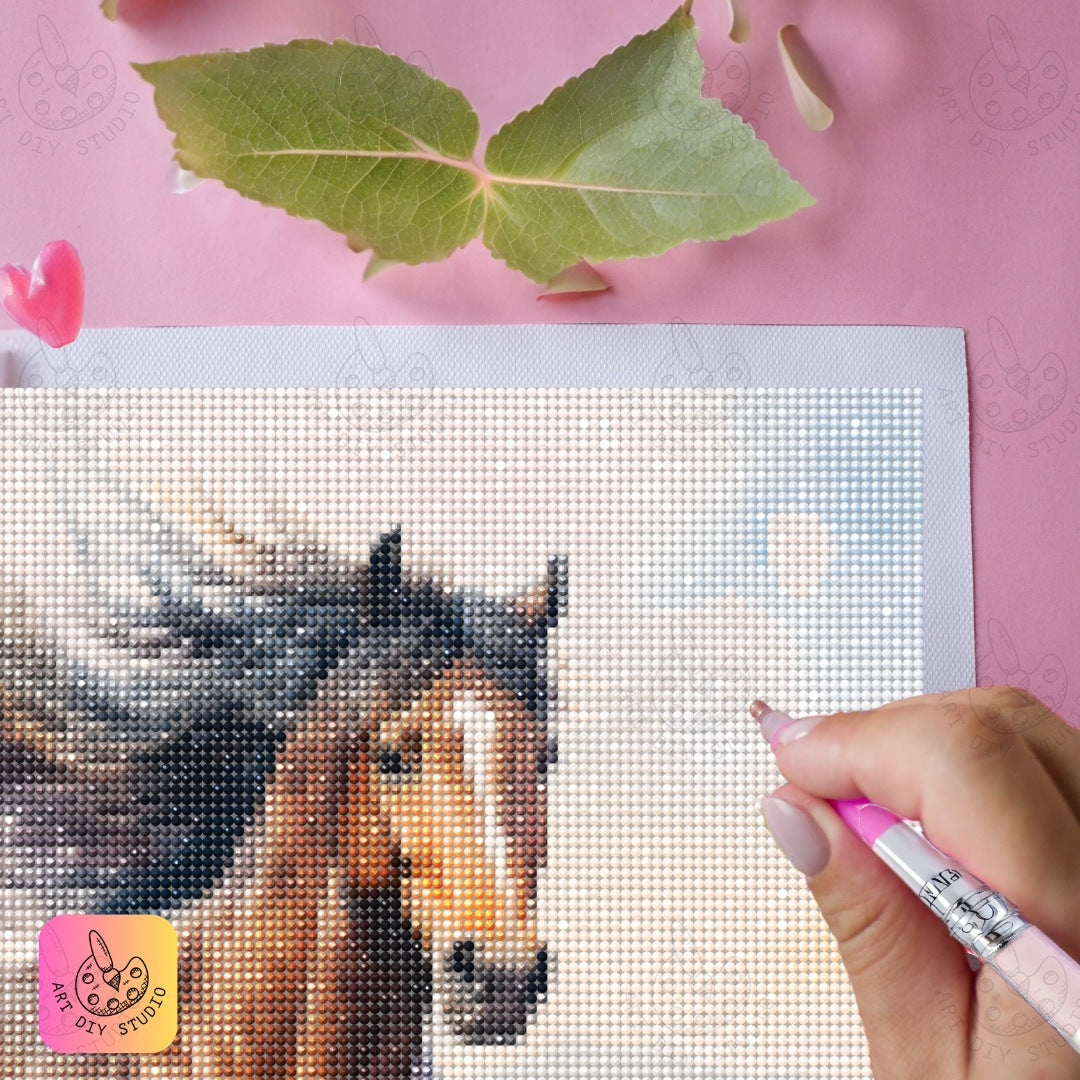 Artdiystudio Feel The Freedom With Spirit Of The Plains Diamond Art Kit 5