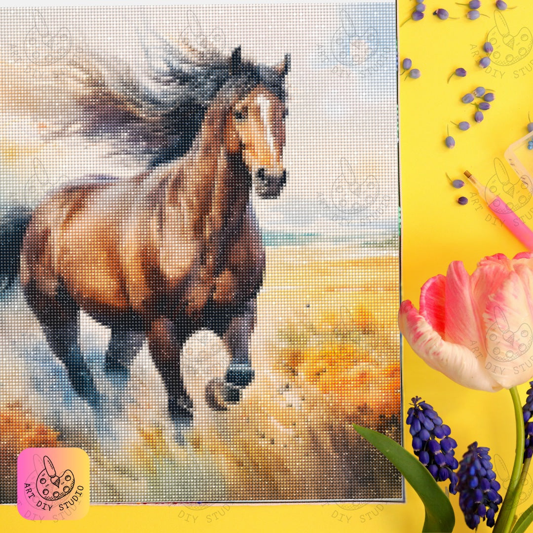 Artdiystudio Feel The Freedom With Spirit Of The Plains Diamond Art Kit 6