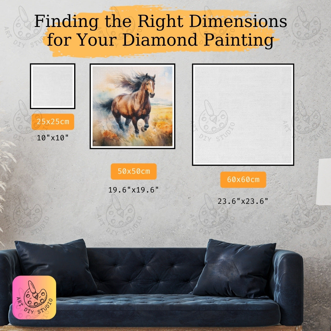 Artdiystudio Feel The Freedom With Spirit Of The Plains Diamond Art Kit