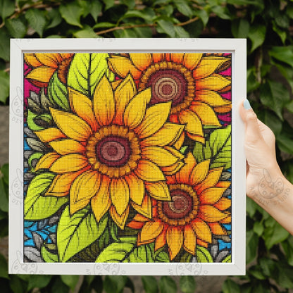 Artdiystudio Feel The Warmth Of Sunny Blooms Leaves A Bright And Cheerful Diamond Painting Kit 2