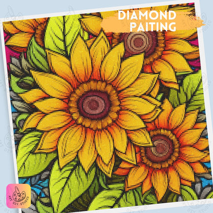 Artdiystudio Feel The Warmth Of Sunny Blooms Leaves A Bright And Cheerful Diamond Painting Kit 4