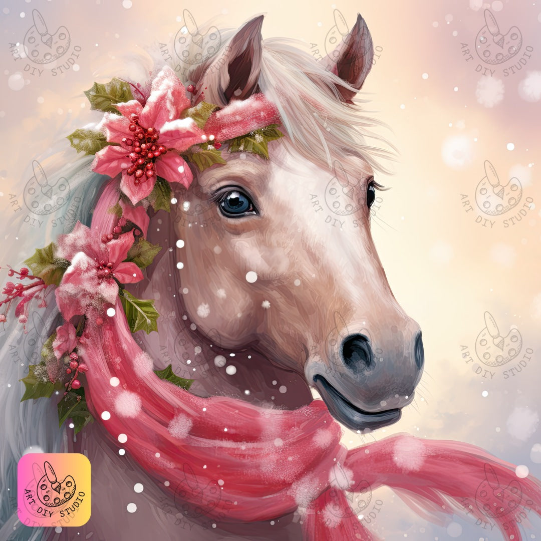 Artdiystudio Festive Spirit Mare Diamond Painting Kit Add Holiday Cheer To Your Decor 8