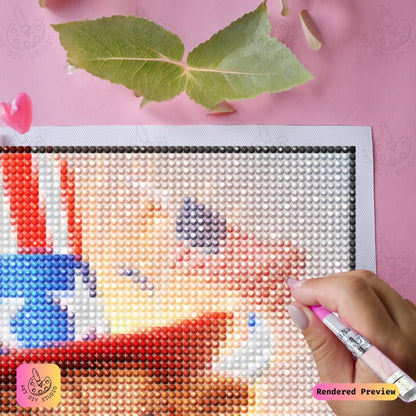 Artdiystudio Firework Moo Magic Diy Diamond Painting Kit A Festive Burst Of Fun 4