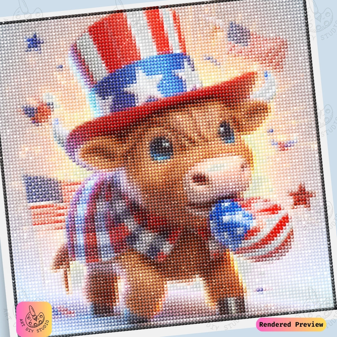 Artdiystudio Firework Moo Magic Diy Diamond Painting Kit A Festive Burst Of Fun 6