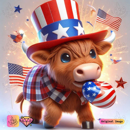 Artdiystudio Firework Moo Magic Diy Diamond Painting Kit A Festive Burst Of Fun