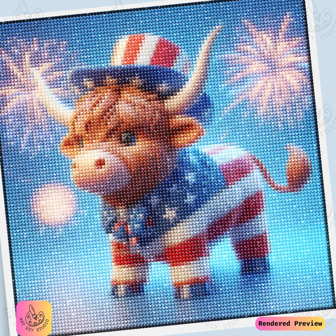 Artdiystudio Fireworks Moo Spectacle Diy Diamond Painting Kit A Dazzling Patriotic Celebration 6