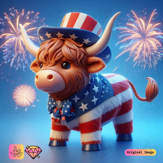 Artdiystudio Fireworks Moo Spectacle Diy Diamond Painting Kit A Dazzling Patriotic Celebration