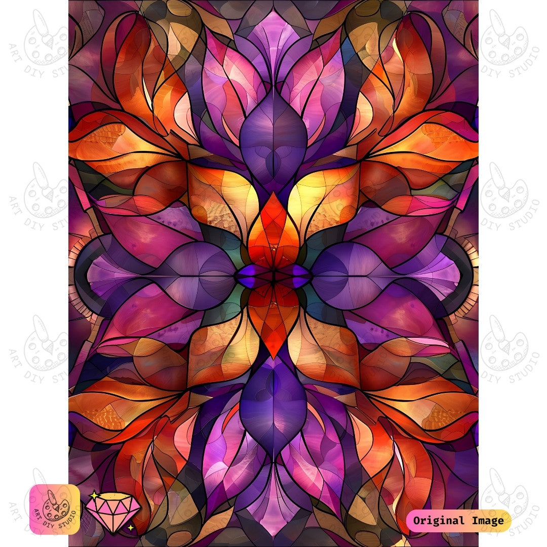 Artdiystudio Flame Of Creativity Diy Diamond Painting Kit A Bold Fusion Of Colors