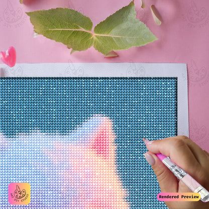 Artdiystudio Fluffy Cloud Companion Diy Diamond Painting Kit A Sweet And Dreamy Escape 4