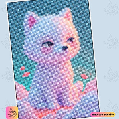 Artdiystudio Fluffy Cloud Companion Diy Diamond Painting Kit A Sweet And Dreamy Escape 6