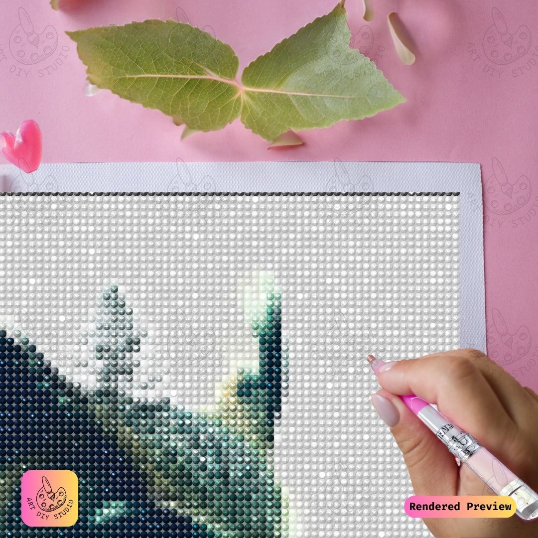 Artdiystudio Forest Echo Owl Diy Diamond Painting Kit A Minimalist Nature Fusion 4