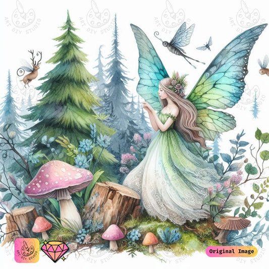 Artdiystudio Forest Fairy Enchantment Diy Diamond Painting Kit A Magical Journey Through The Enchanted Forest 6