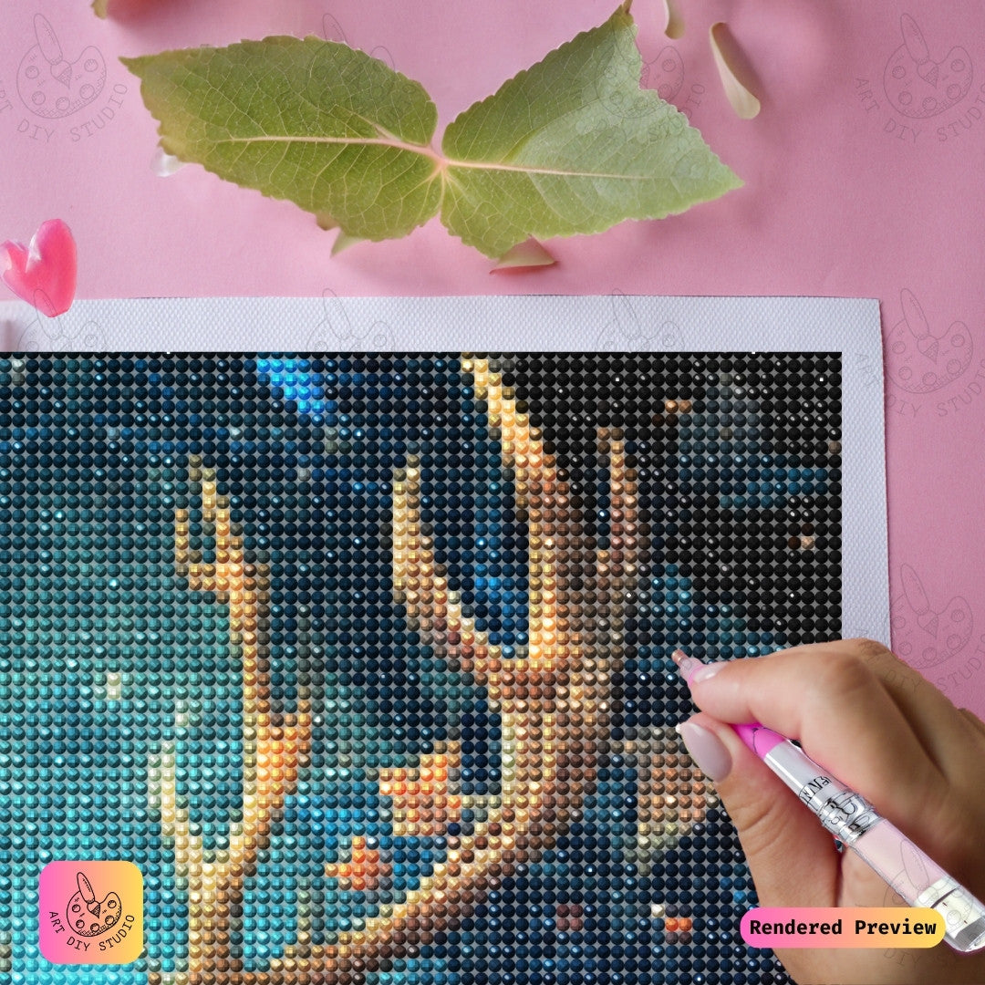 Artdiystudio Forest Guardian Stag Diy Diamond Painting Kit A Mystical Journey Through The Enchanted Forest 3